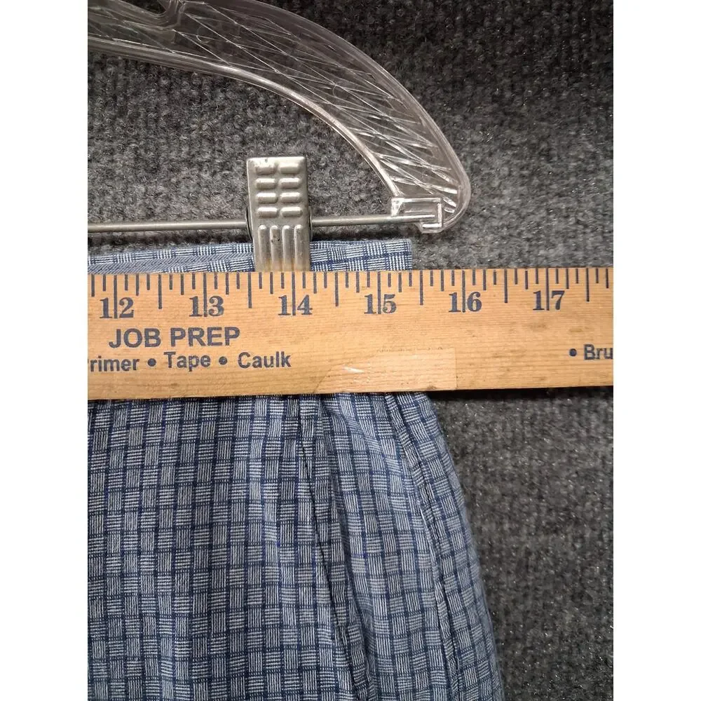 J Crew Club Shorts Mens 30 Blue Check Cotton